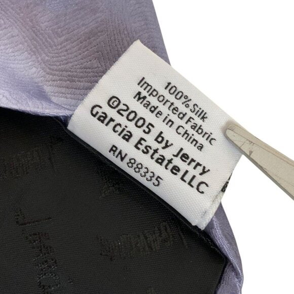 J Garcia Silk Tie Ltd Edition Orange Horizon Collection 41 Lavender Gray 2005 - Picture 5 of 5